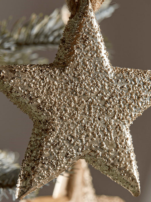 Six Golden Wooden Stars