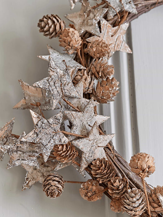 Starry Birch & Pine Wreath