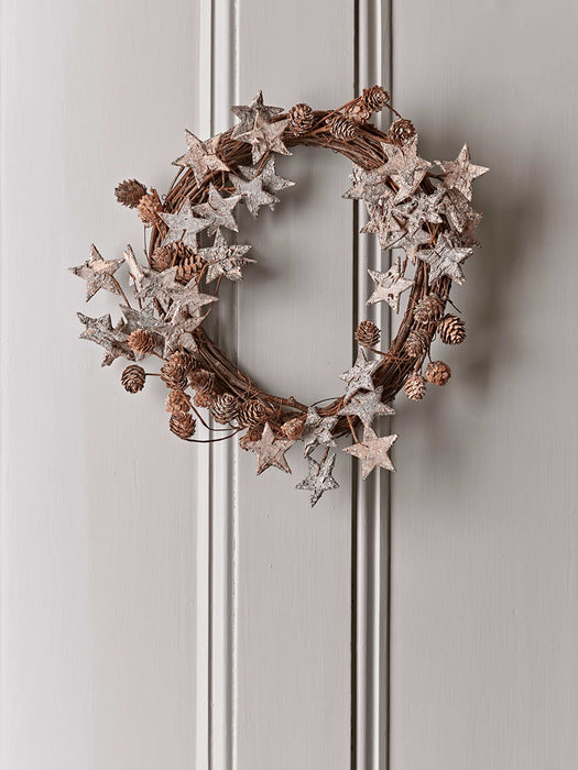 Starry Birch & Pine Wreath