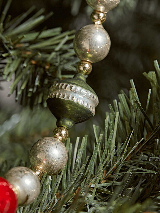 Vintage Style Bauble Garland - Red Mix