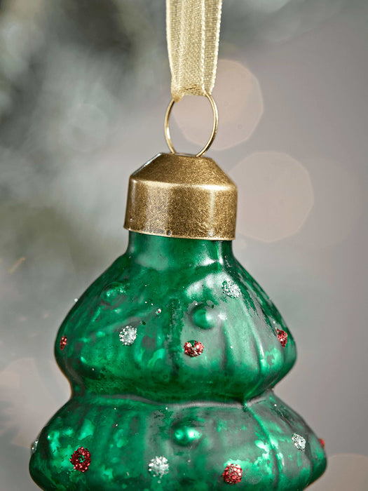 Two Vintage Style Baubles - Trees