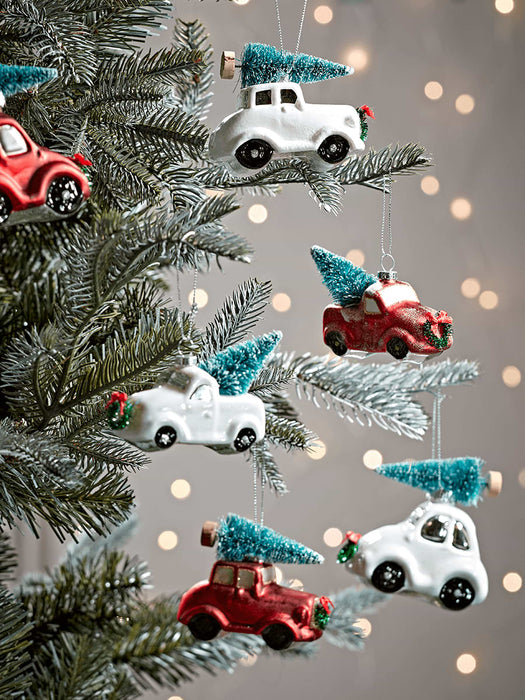 Twelve Vintage Style Car Baubles