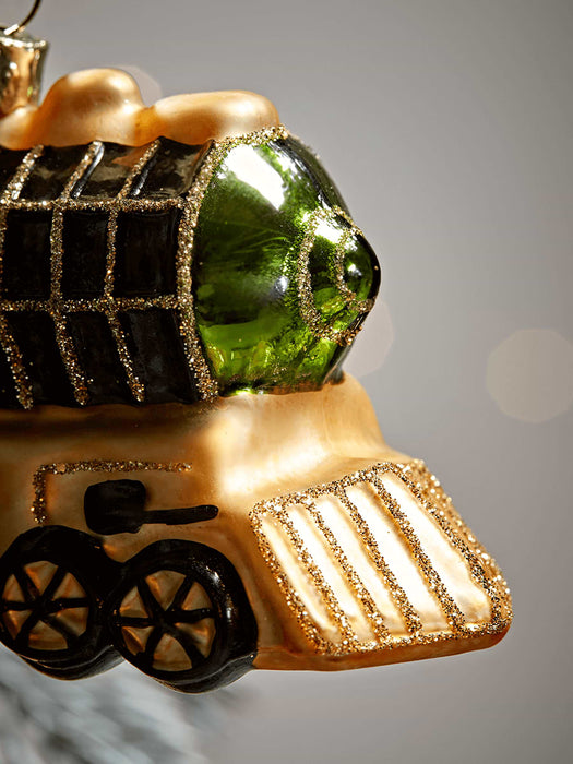 Twelve Train Glass Baubles