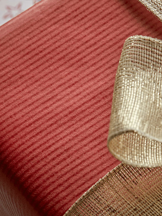 Red & Gold Kraft Reversible Wrapping Paper