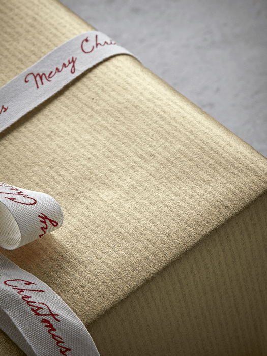 Red & Gold Kraft Reversible Wrapping Paper