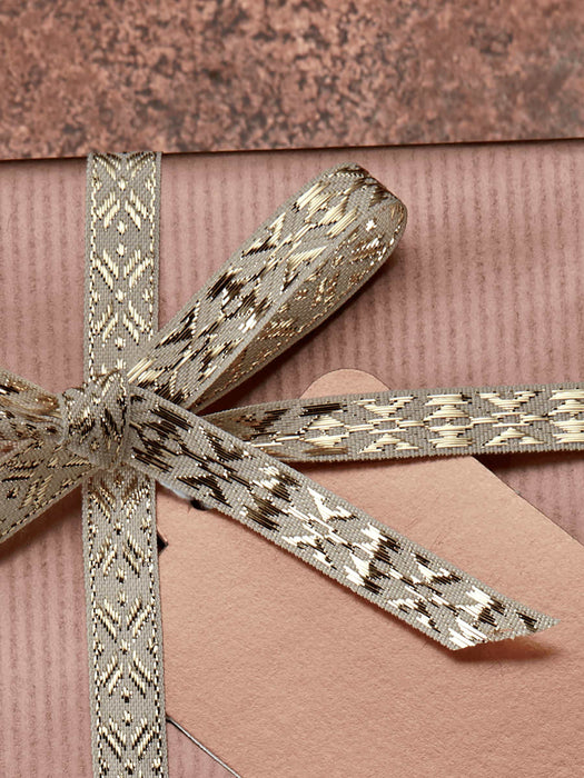 Slim Navajo Ribbon - Cream