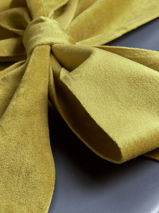 Wide Velvet Ribbon - Gold