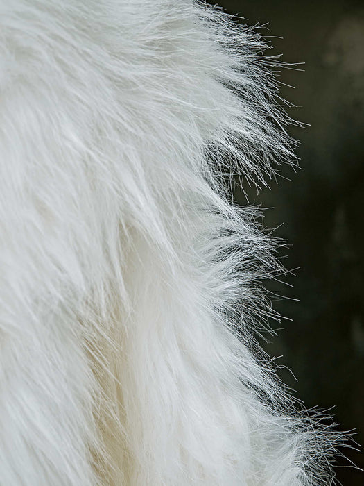 Faux Fur Stocking - White