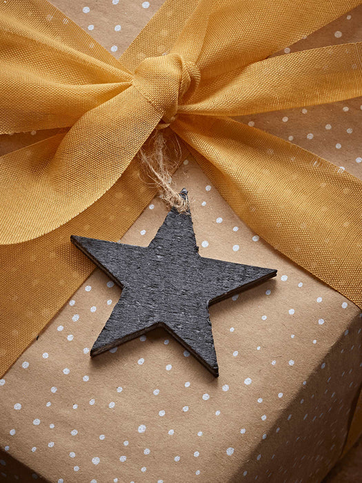 Six Wooden Stars - Grey