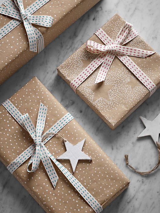 Stitched Ribbon - Blue