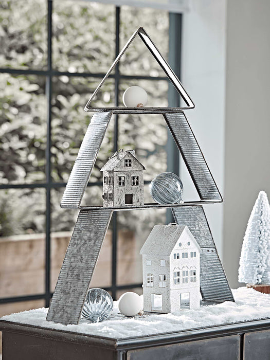 Fluted Metal Christmas Tree