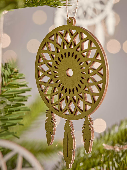Nine Wooden Dreamcatchers