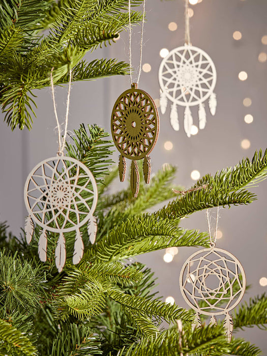 Nine Wooden Dreamcatchers