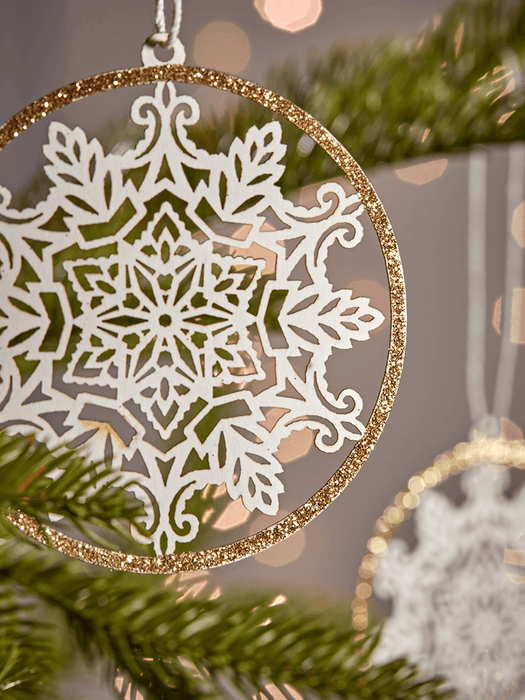 Eighteen Filigree Snowflakes