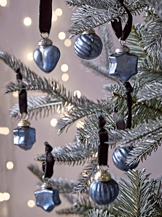Mini Glass Bauble Box - Blue