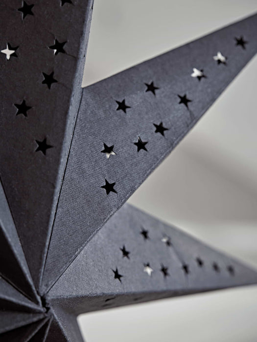 Black Hanging Paper Stars