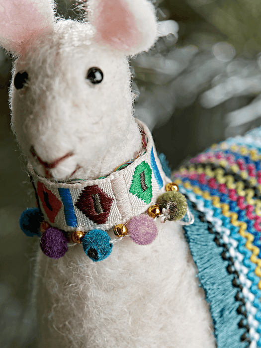 Two Felt Alpacas