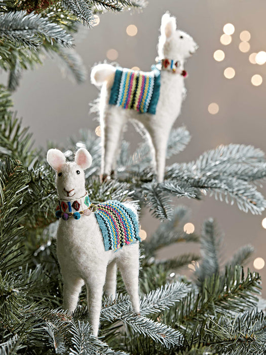 Two Felt Alpacas