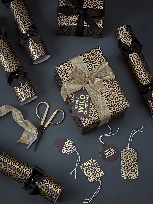 Golden Leopard Wrapping Paper
