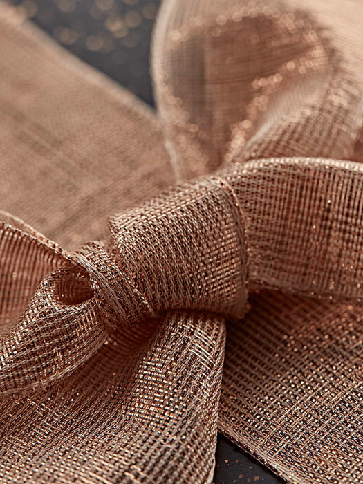 Wide Metallic Ribbon - Rose Gold