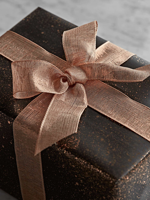 Wide Metallic Ribbon - Rose Gold