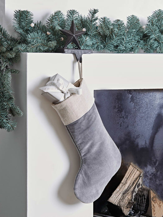Velvet Stocking - Grey