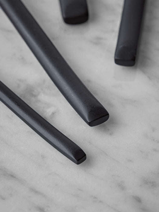 Black & Brushed Gold Cutlery Set
