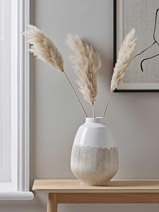 Resist Glaze Vase - Wide