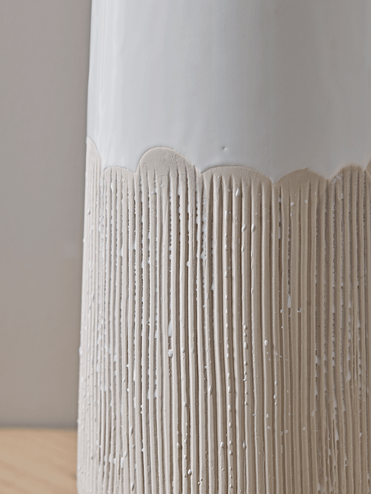 Resist Glaze Vase - Slim