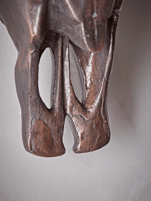 Burnished Aluminium Faux Skull