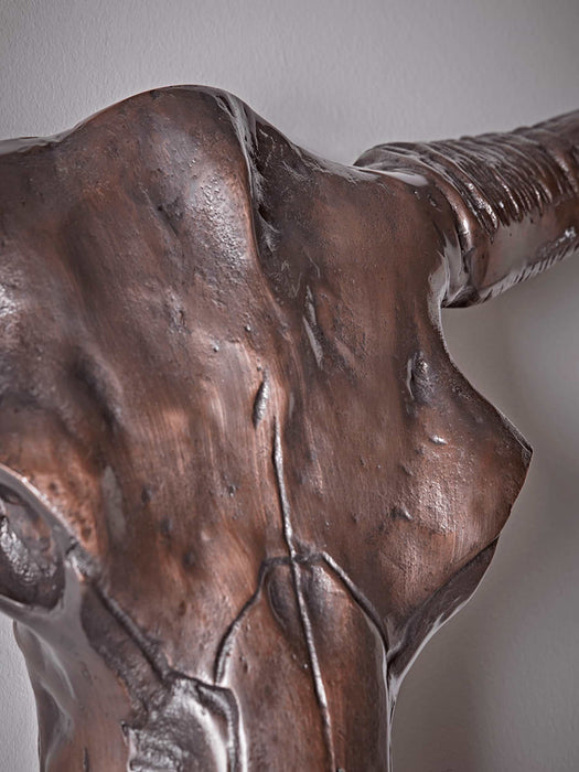 Burnished Aluminium Faux Skull