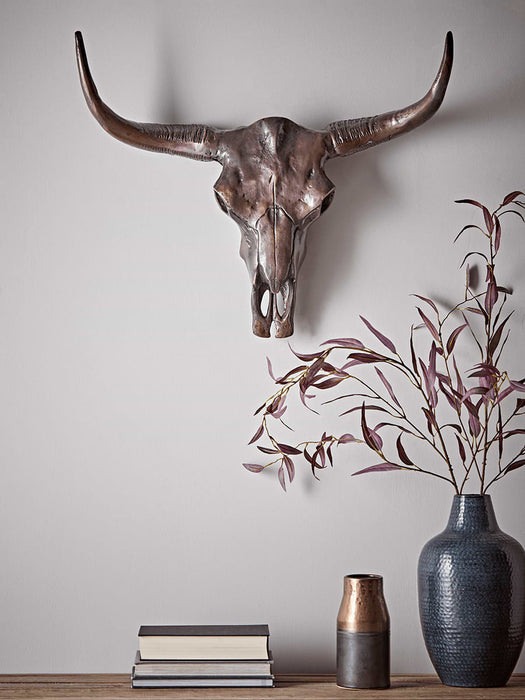 Burnished Aluminium Faux Skull
