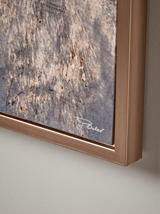 Copper Horse Framed Canvas