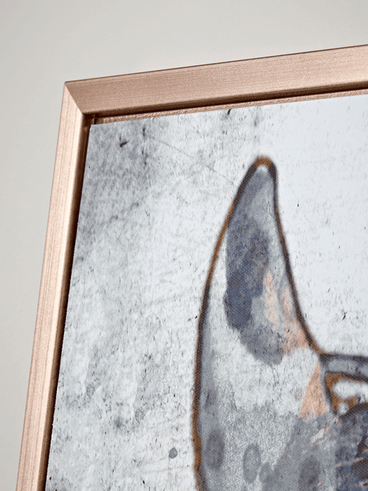 Copper Horse Framed Canvas