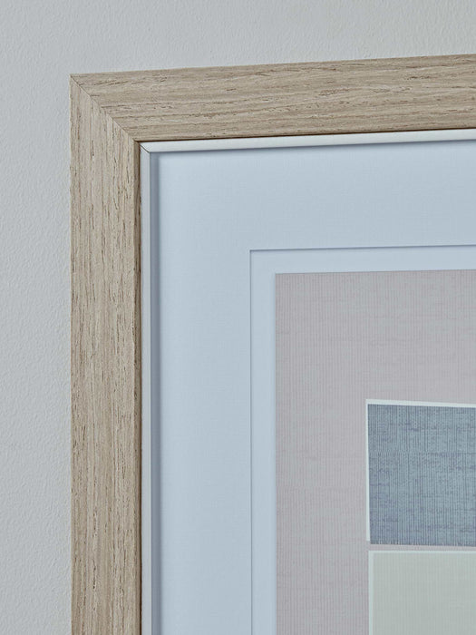 Colourblock Framed Print - Squares