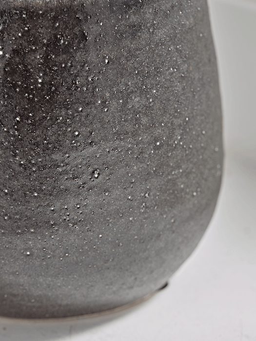Textured Black Vase