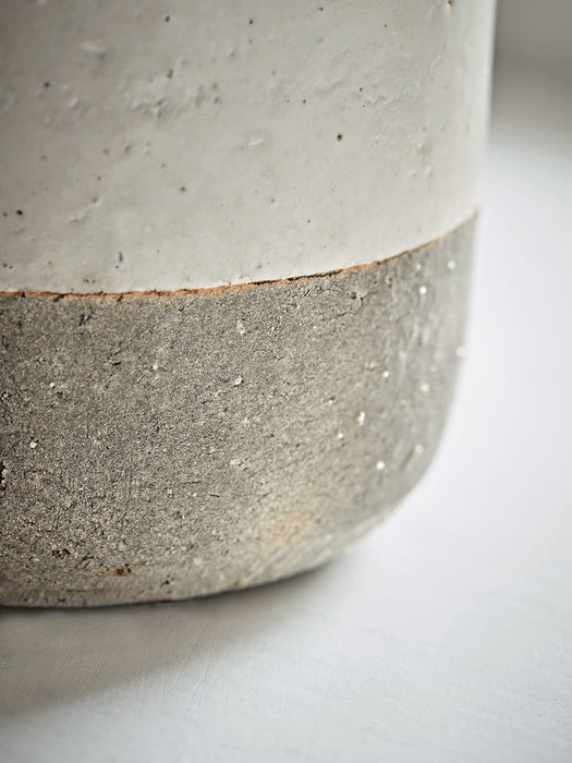 Two Tone Potted Candle