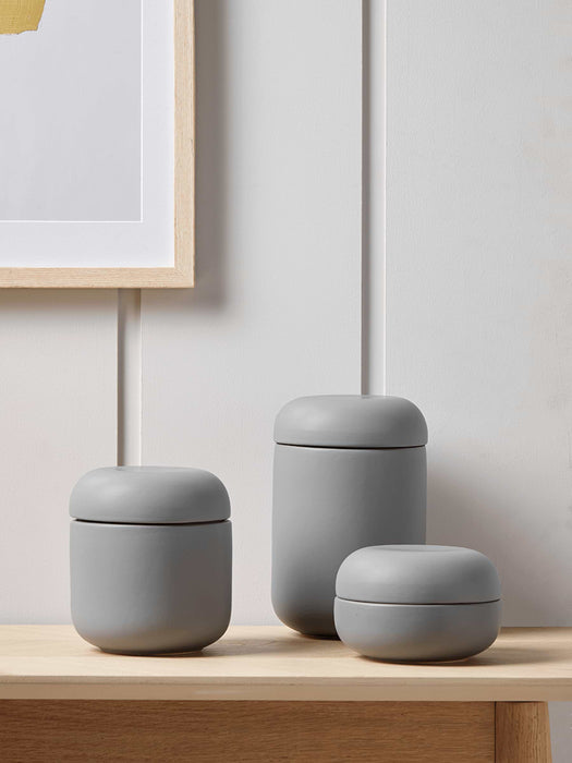 Three Glazed Storage Jars