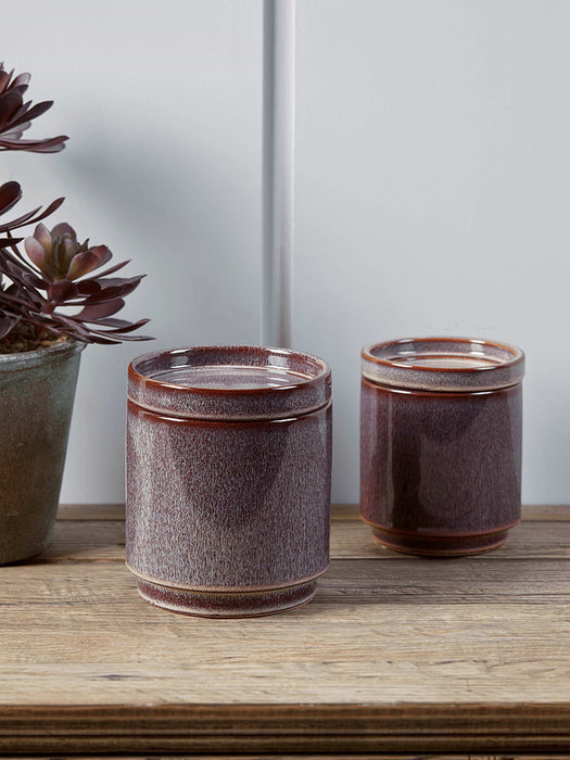 Two Glazed Pots
