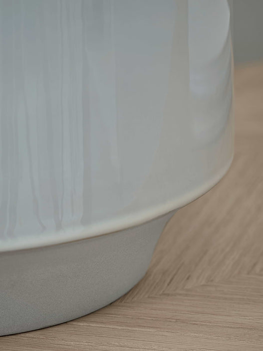 Two Dip Glaze White Planters