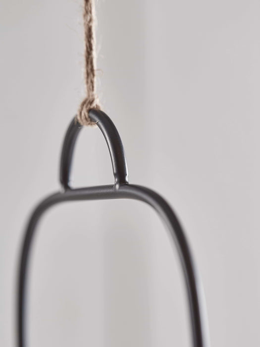 Two Hanging Metal Planters