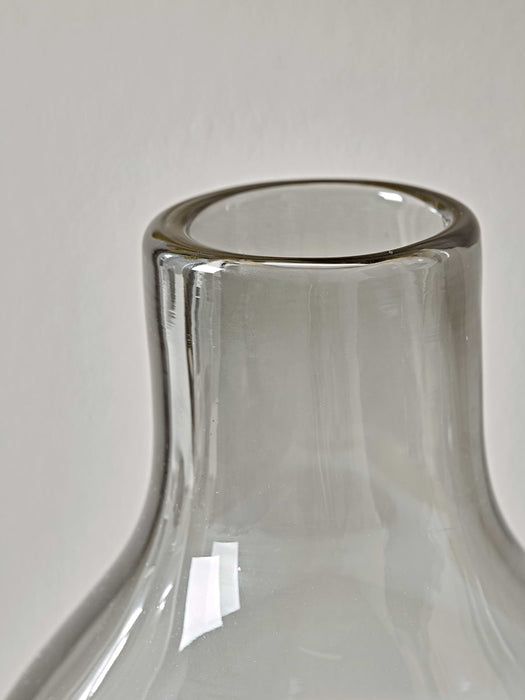 Two Grey Bottle Vases