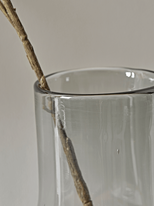 Two Grey Bottle Vases
