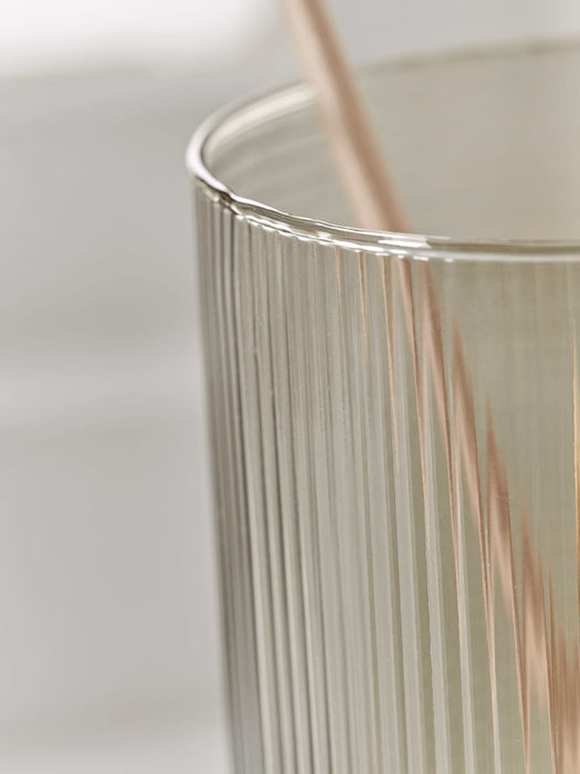 Ridged Glass Vase