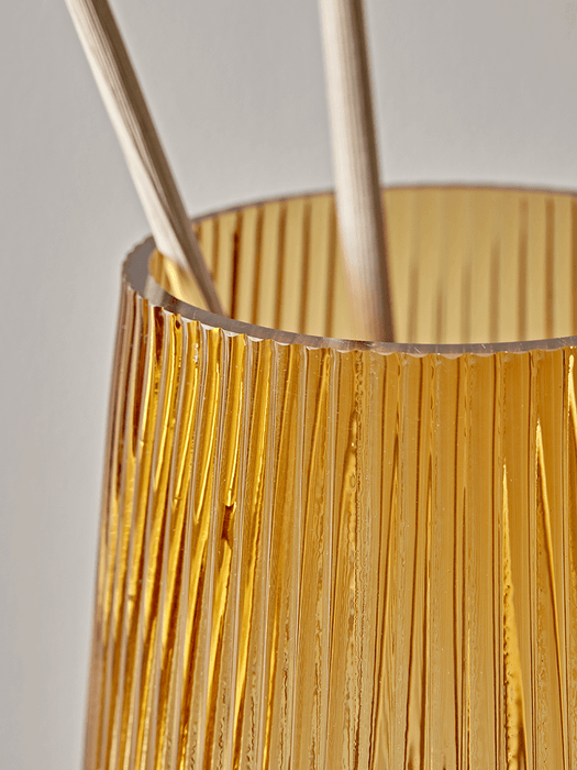 Tall Amber Glass Vase