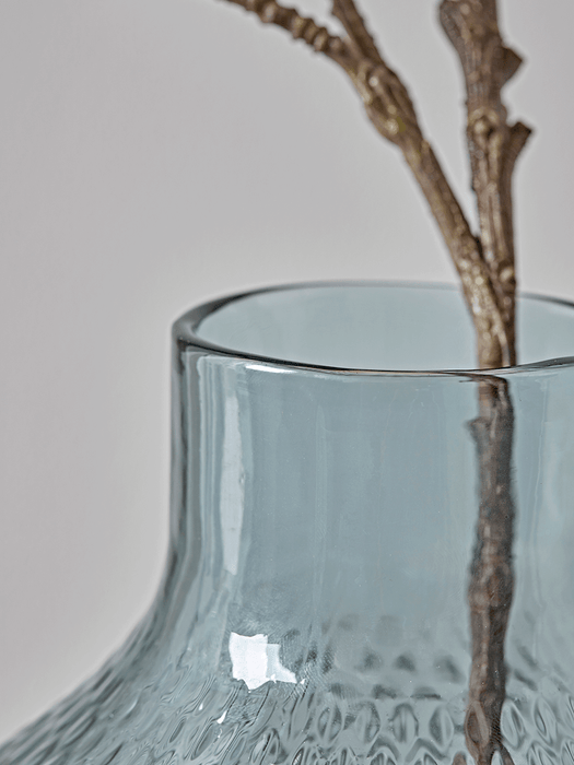Embossed Blue Grey Vase