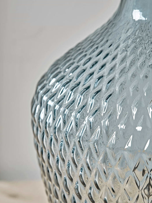 Embossed Blue Grey Vase