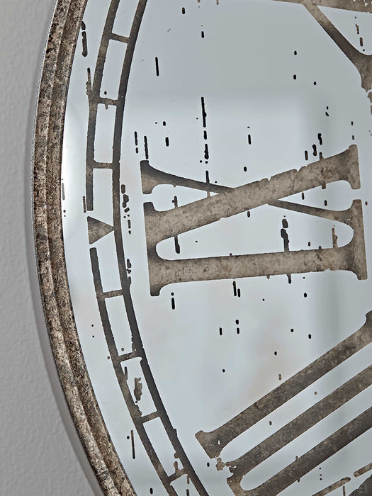 Mirrored Roman Clock