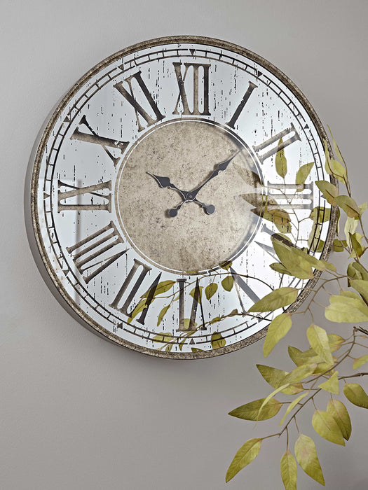 Mirrored Roman Clock