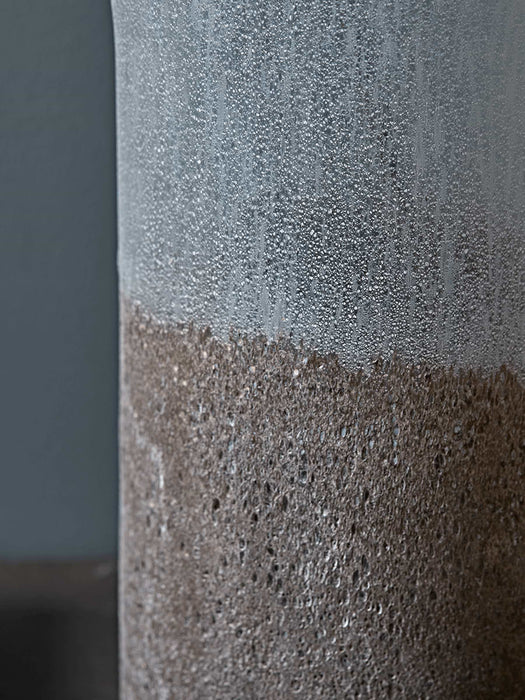 Two Tone Frosted Glass Vase
